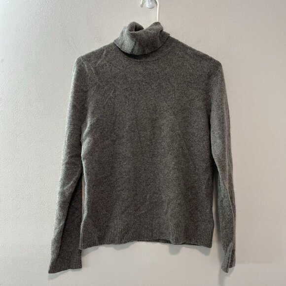 Garnet Hill 100% Cashmere Cardigan Sweater in Light Brown Size Medium - Picture 1 of 7